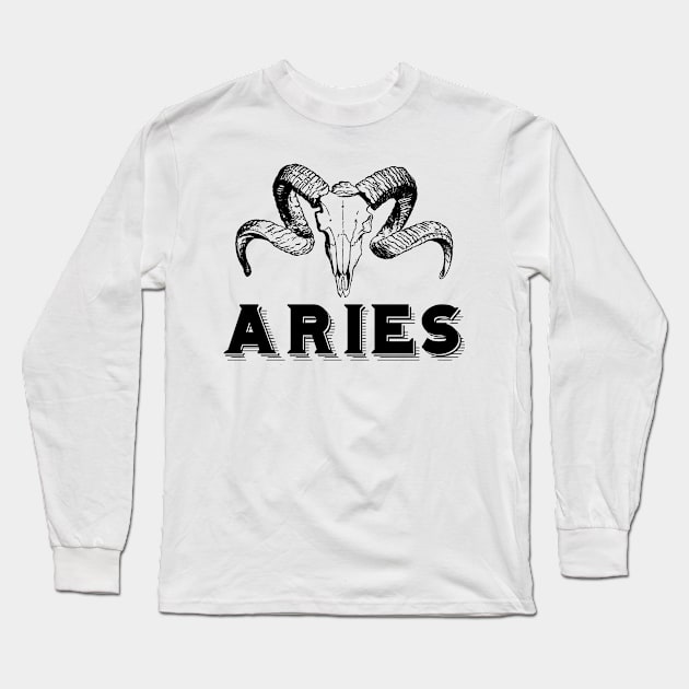 Aries Long Sleeve T-Shirt by xxtinastudio